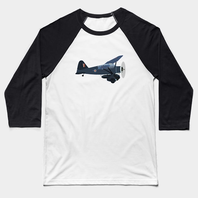 Lysander British WW2 Airplane Baseball T-Shirt by NorseTech